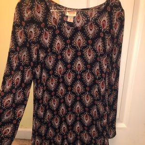 Long sleeve navy dress!